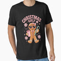 Coquette Bow Pink Gingerbread Christmas Xmas Holiday by WalshDrawnLaugh