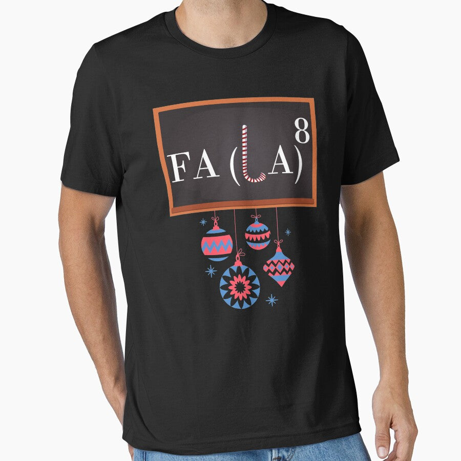 Fa La 8 Funny Math Teacher Christmas by Club7Studios