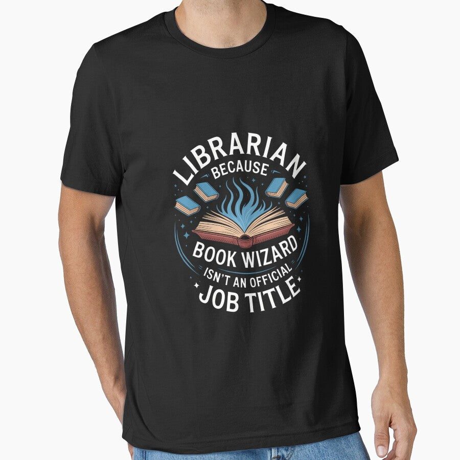 Womens Librarian Because Book Wizard  Funny Library Humor by KarstenNoanra