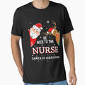 Retro Nurse is Watching The Christmas Nurse To Nice Classic Vintage Santa Be by FrankyTepper
