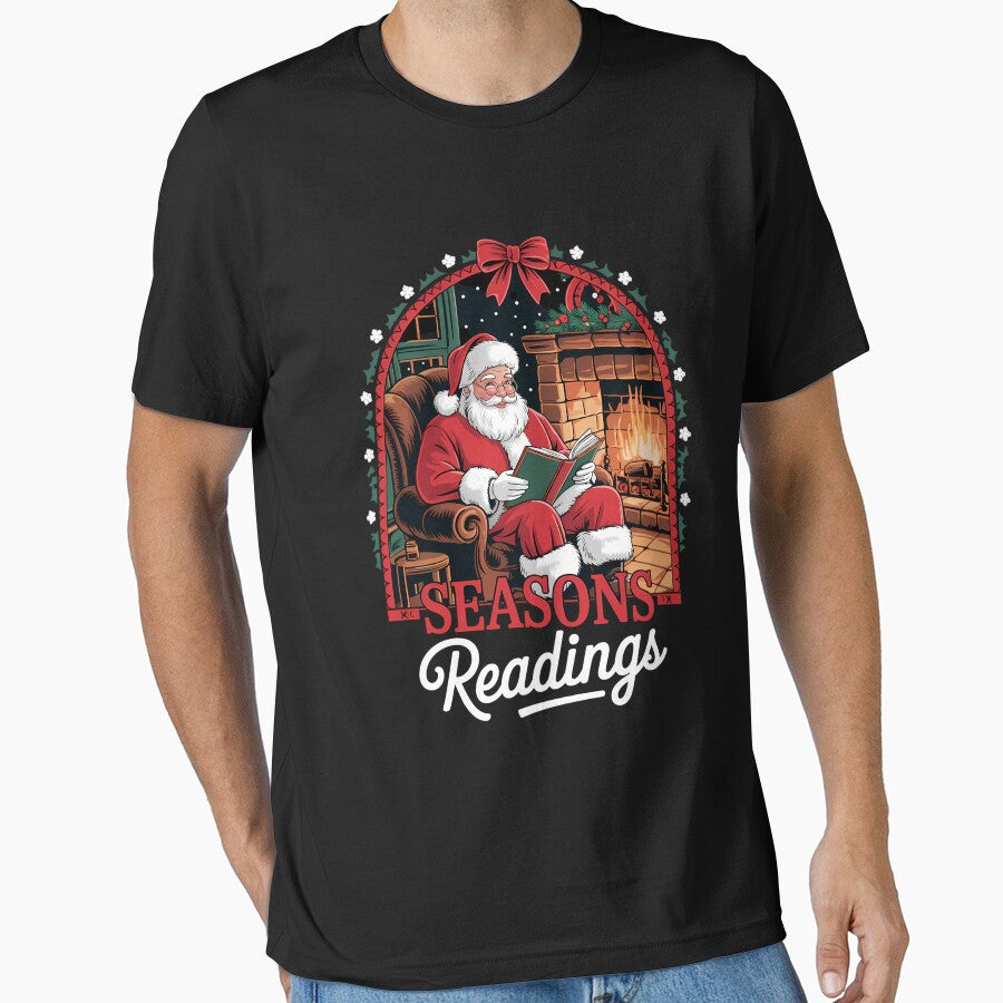 Reading Santa Claus Bookish Christmas Reading Lovers by aidenpier