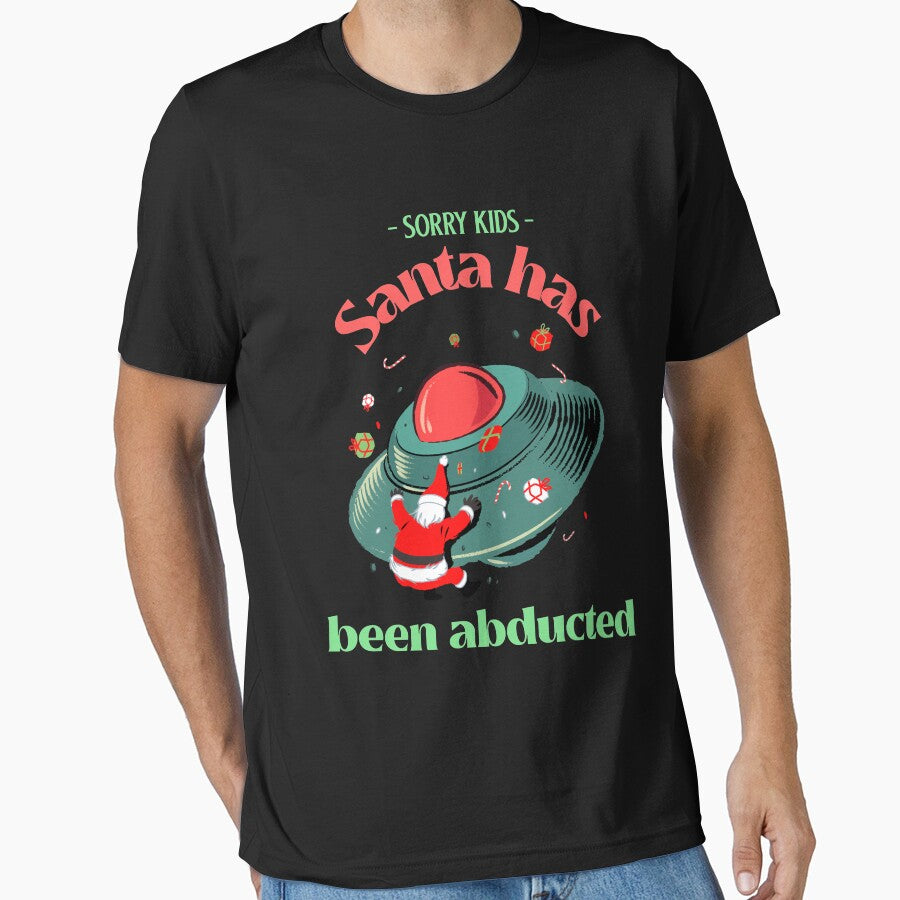 Funny Santa Alien Abduction Christmas Kids Design by RedlightRunner