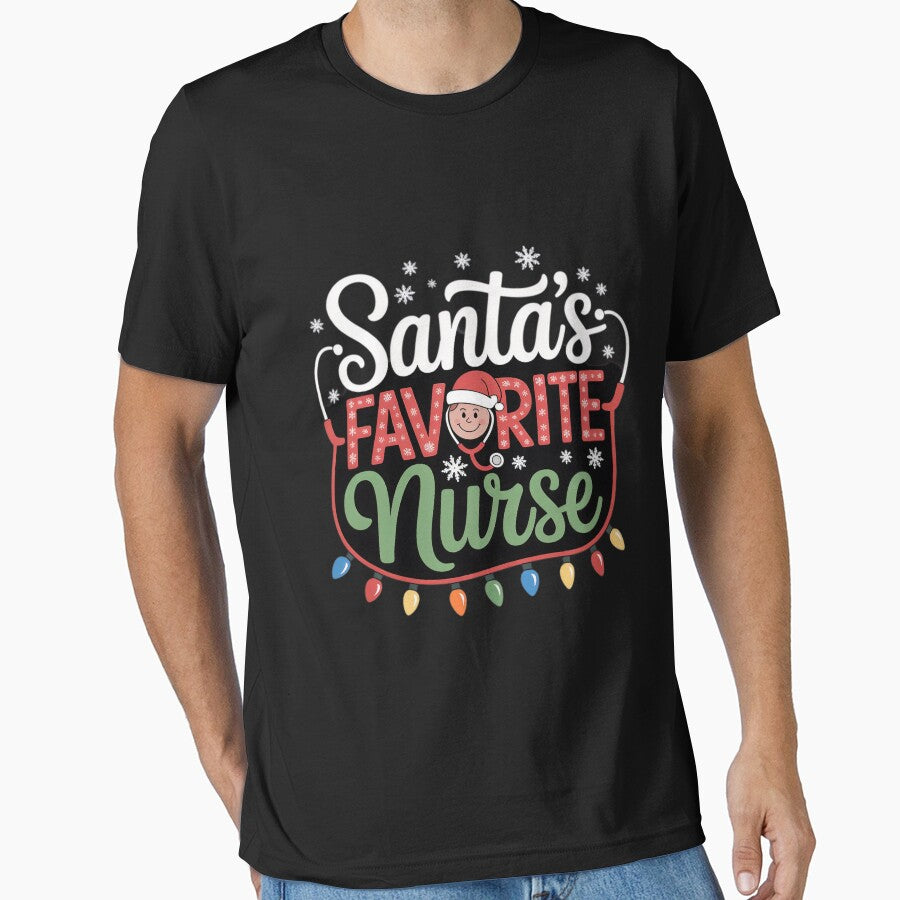 Retro Vintage Nurse Santas Classic Favorite Merry Christmas by Olincristie