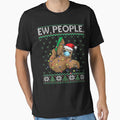 Ew People Sloth Santa | Sloth Face Mask Ugly Christmas by BlakenKart