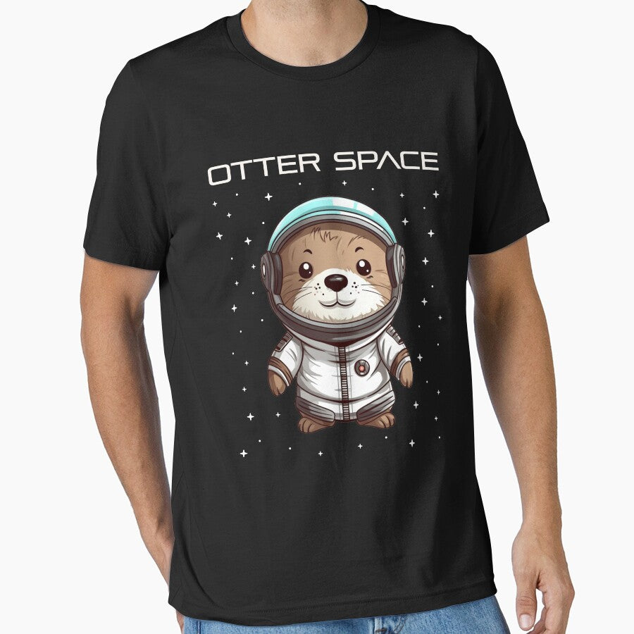 Astronaut Otter - Otter Space - Cute Otter by Mini Pandas