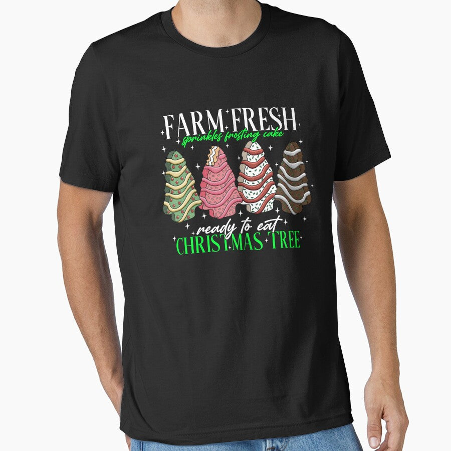 Farm Fresh Christmas Tree Sprinkles Frosting Cake Xmas by Torionrad