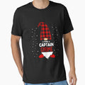 Christmas Captain Gnome Red Plaid Gift by Ibu83