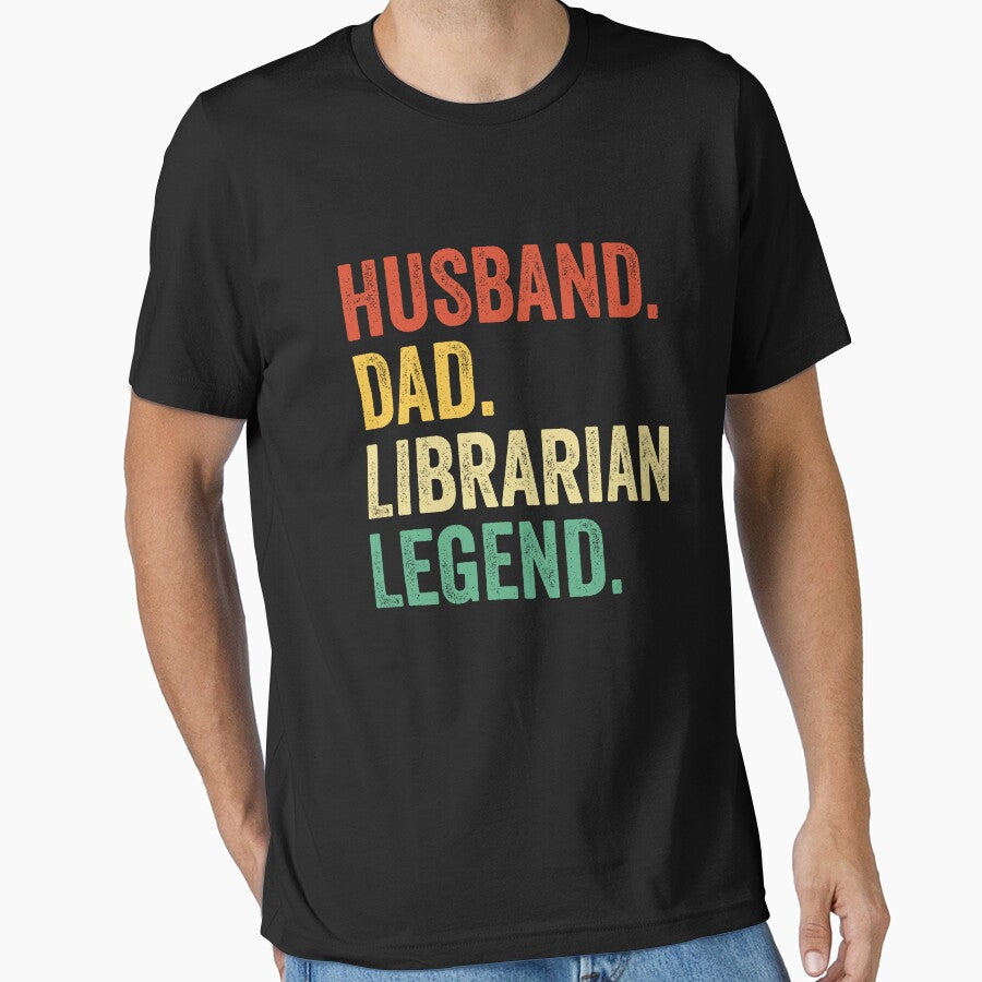 librarian Vintage Dad, librarian Gifts, librarian Gifts, librarian Dad librarian Legend Shirt, Retro Dad Tees, Fathers Day librarian Gifts by Dogs Geeky⭐⭐⭐⭐⭐