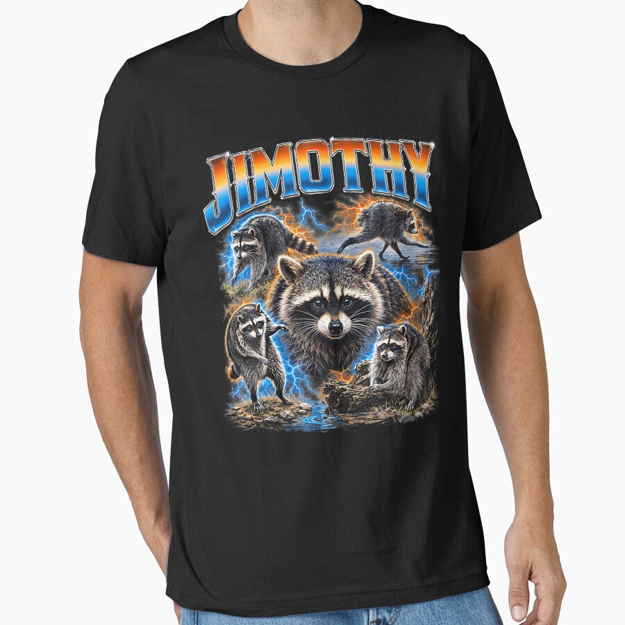 Jimothy Raccoon Seattle Meme Funny Trash Panda by ChaosColorCo