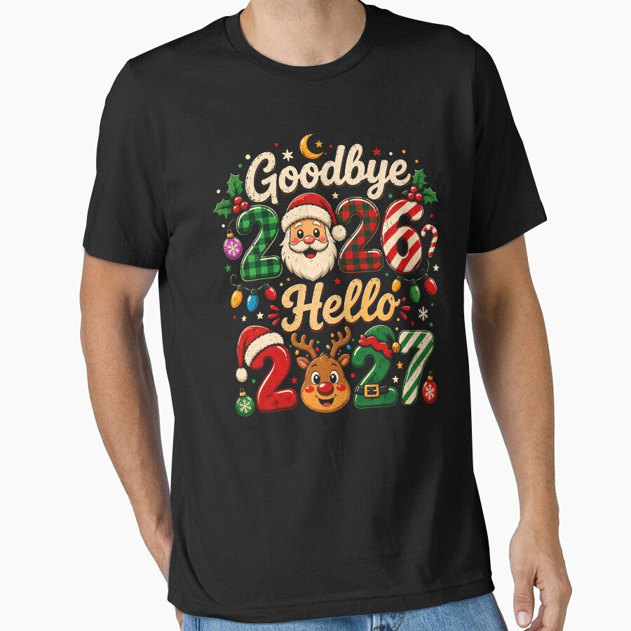 Festive Santa and Reindeer New Year Design by rafaeltto