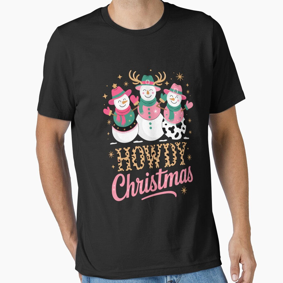 Howdy Christmas Funny Cowboy Christmas Xmas by blueyeeti