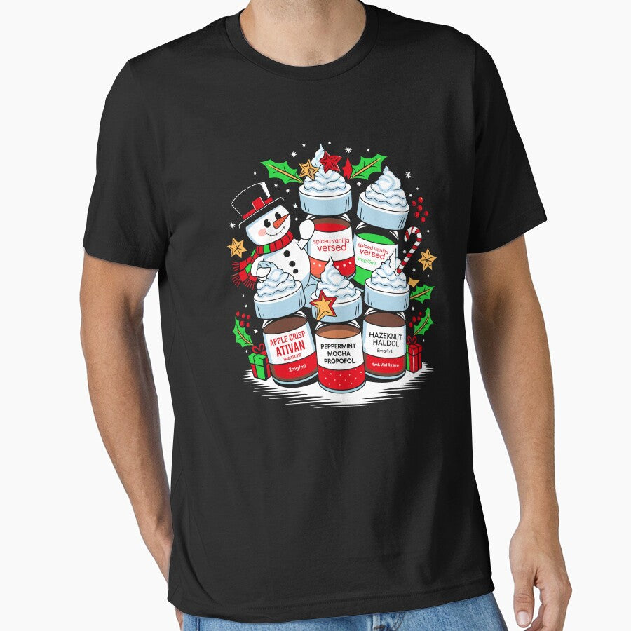 Funny Public Health Nurse Christmas Vials Festive Medical Humor by BongsEmporium