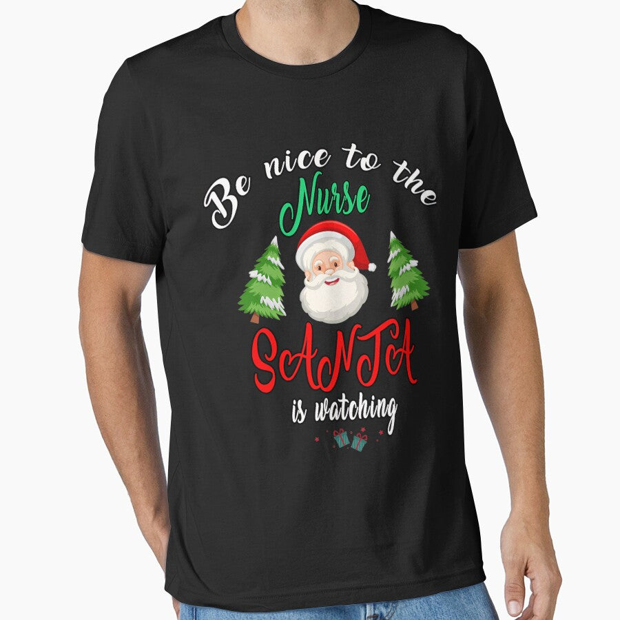 Watching is Be Nurse Vintage Nice Santa Retro The Christmas Classic To Nurse by FrankyTepper
