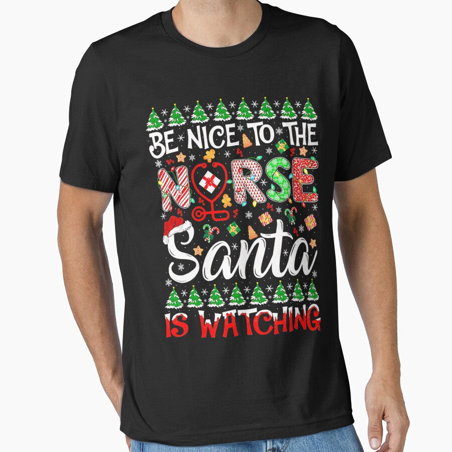 Watching The Vintage Santa Nurse Classic Nurse Nice Christmas To is Be Retro by FrankyTepper