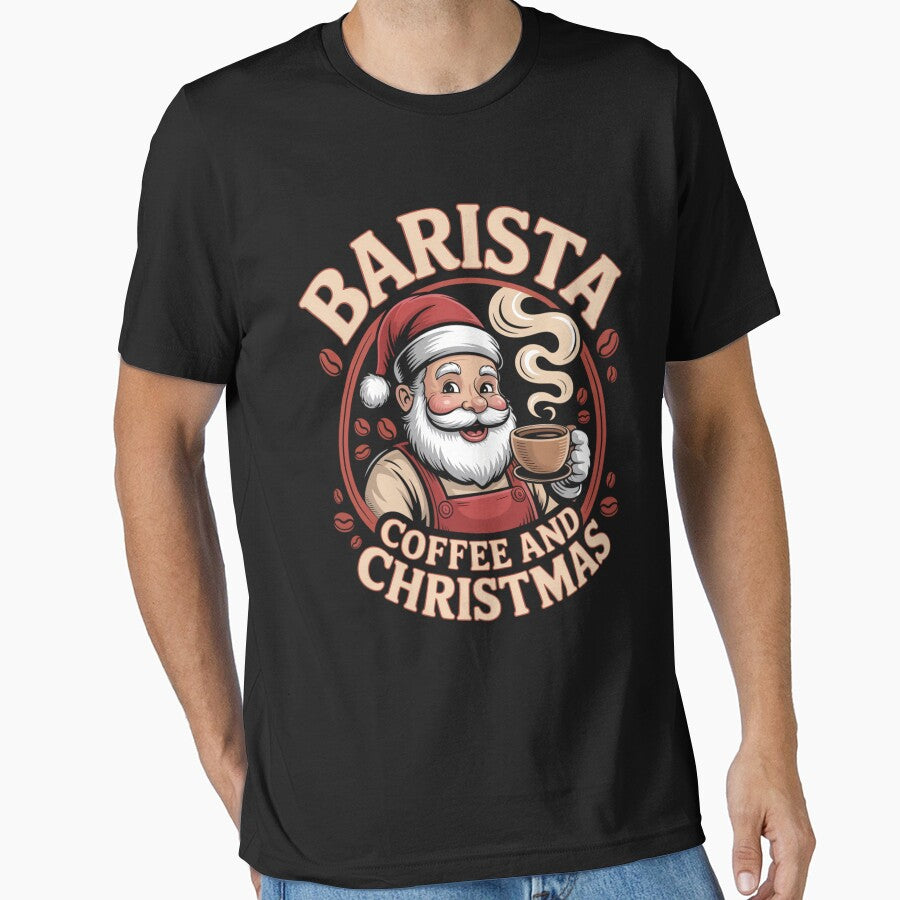 Barista Coffee Christmas Santa Design by MTJ-Mushrooms