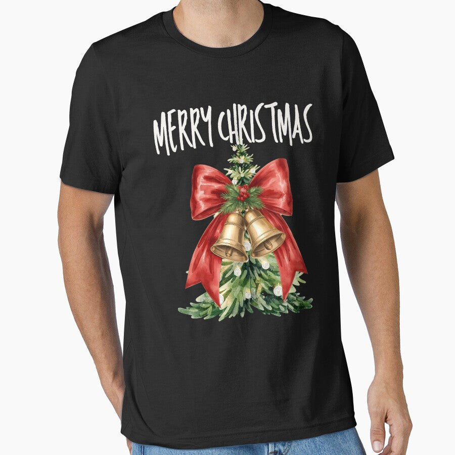 Merry Christmas Cute Christmas Tree And Bow by thebest-2studio