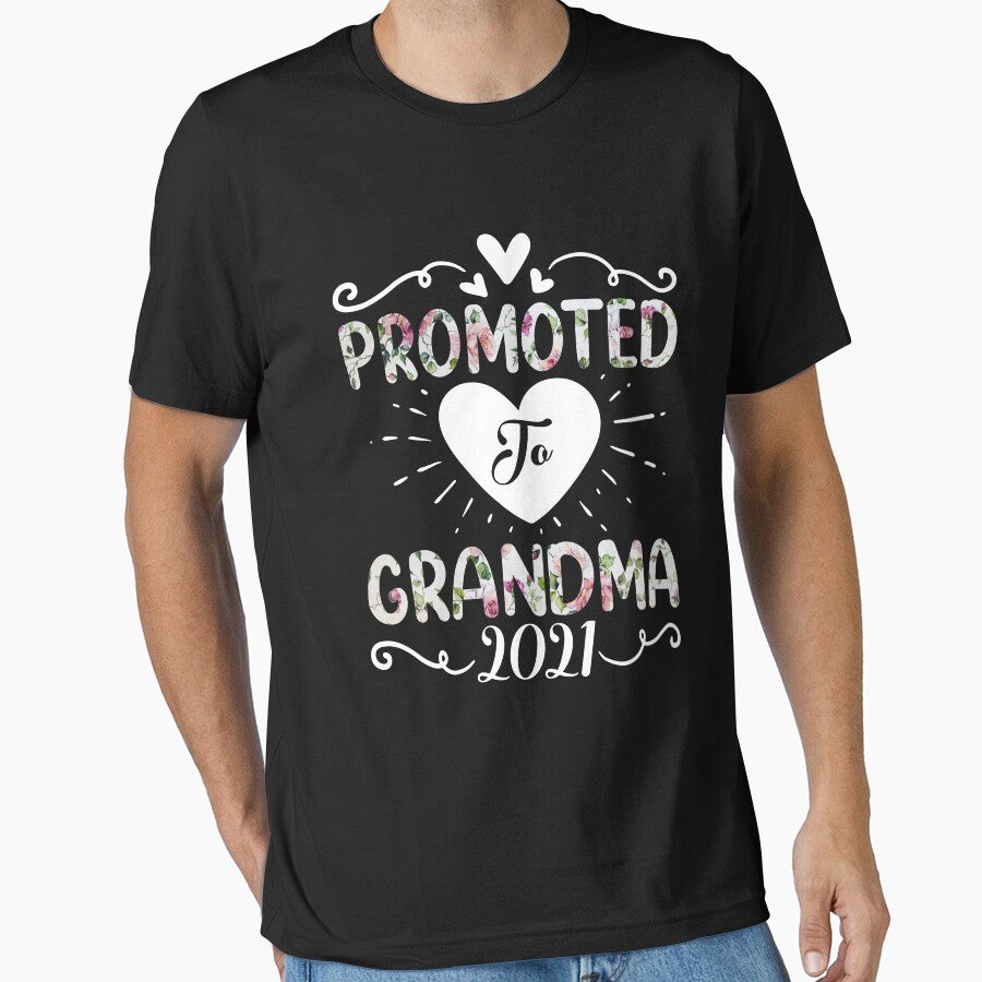 Promoted To Grandma 2021 Pregnancy Women Flower Mother's Day by creativebrother