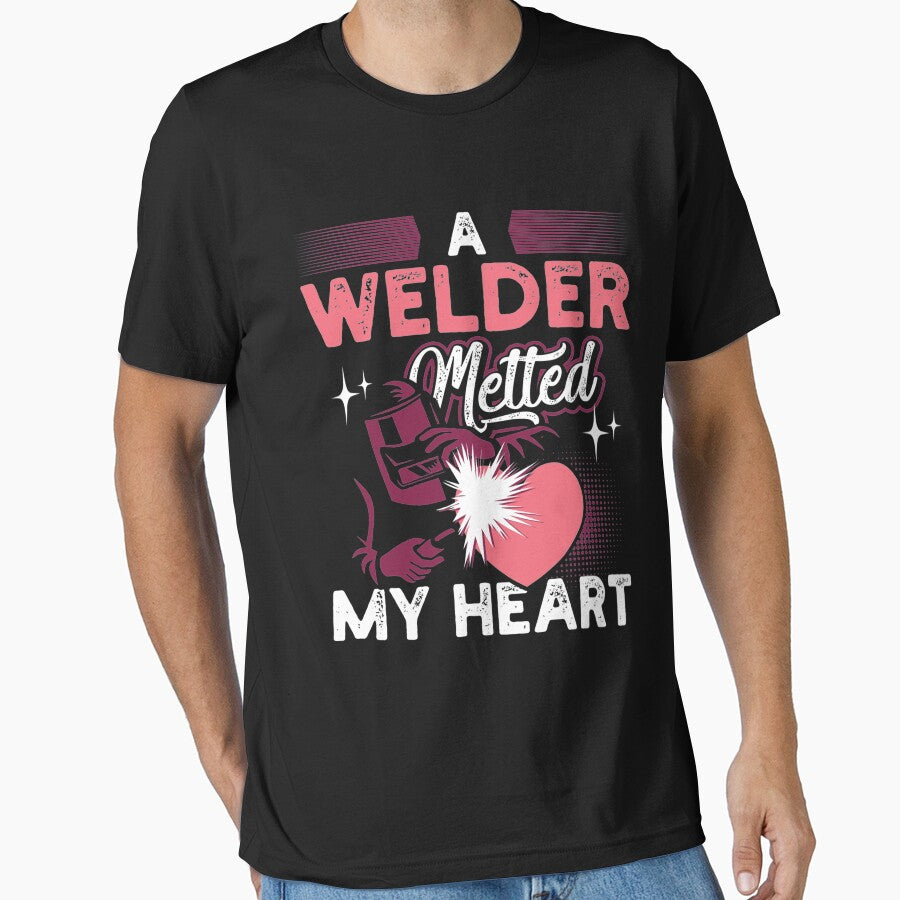 A Welder Melted My Heart Funny Gift For Wife Girlfriend by Vlasdislaw