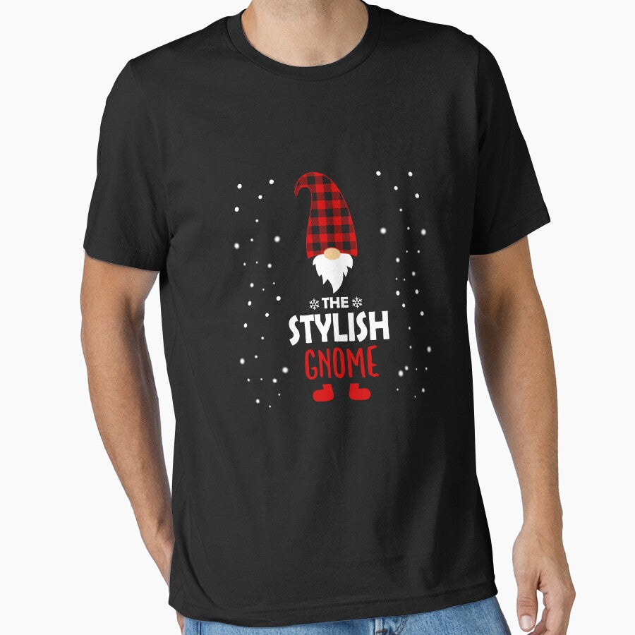 Christmas stylish Gnome Red Plaid Gift by Ibu83