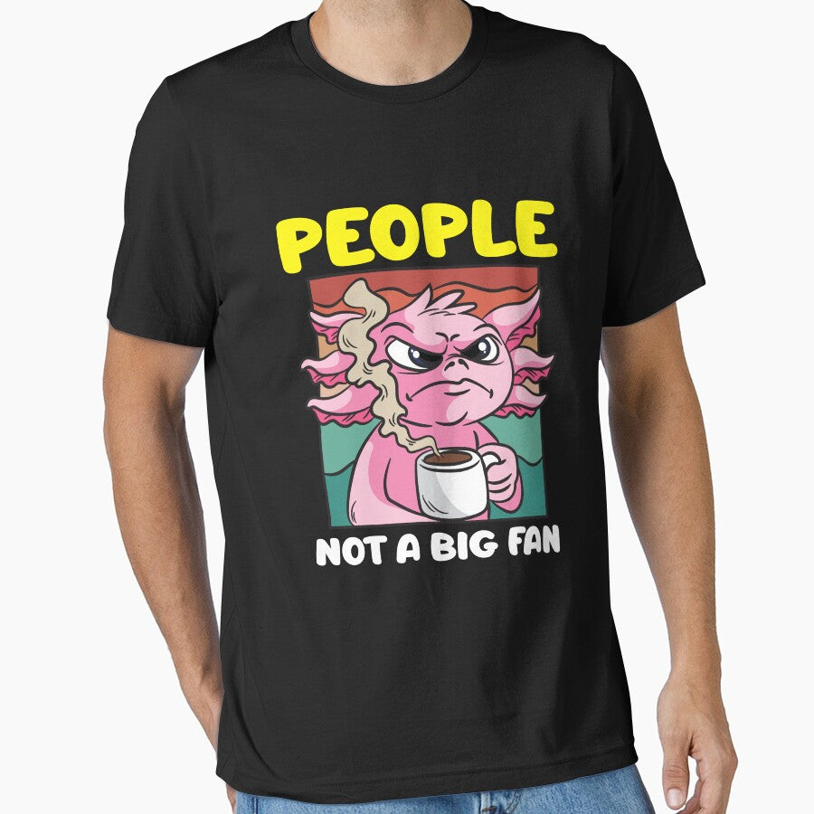 People Not A Big Fan Coffee Drinking Axolotl by Moonpie90