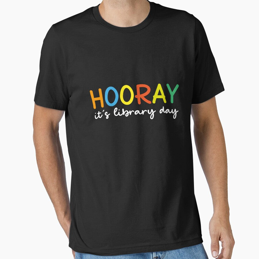 Hooray It's Library Day  Cute Librarian Gift And School Librarian Tee FOR Library Teacher Librarian Sweatshirt And Funny Library by MotivaChic