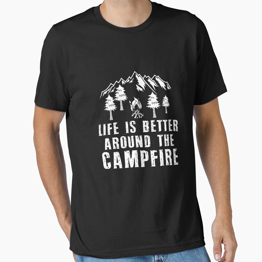 Life is better around the campfire, Campfire Camping Gift- Funny Camping Shirt ,Camping Tees, Camp T shirt, Camping Shirt For Men and Women by sols