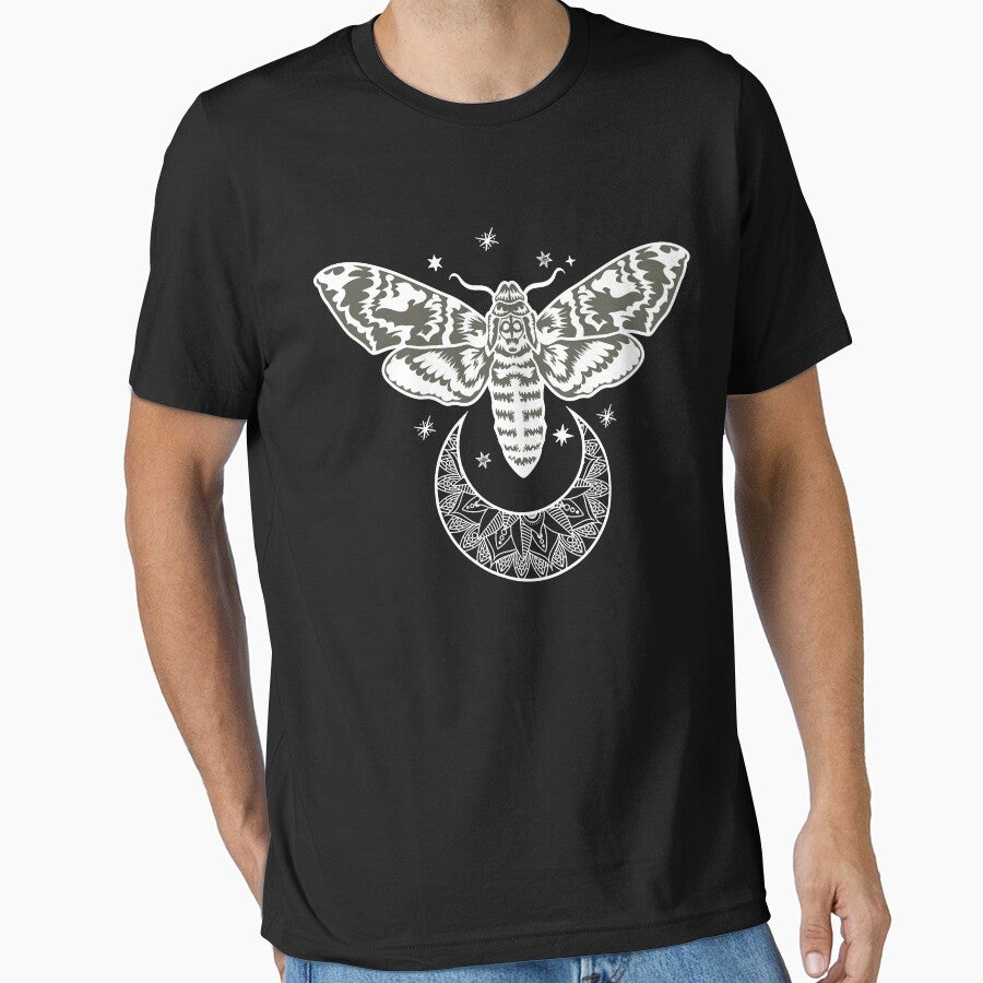 Moth, celestial moth shirt, butterfly shirt, moon shirt, mystic shirt, spiritual shirt, astronomy t by arnoldoa7601
