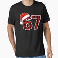 67 Meme Funny Christmas Red Plaid Xmas Pajamas Slang Kids by FrankIsabel