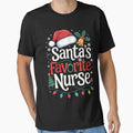 Nurse Classic Santas Merry Vintage Retro Favorite Christmas by Olincristie