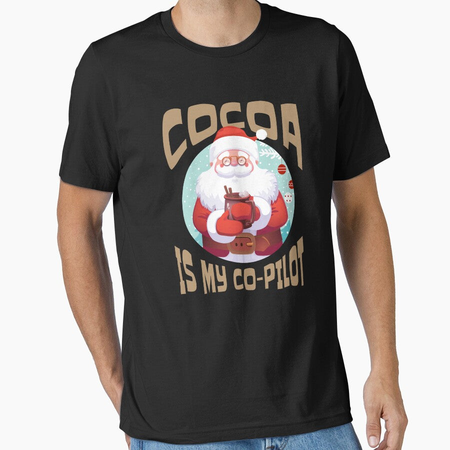 Hot Cocoa Co-Pilot, Santa Chocolate Lover by Maria Garcia