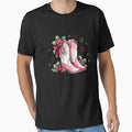 Western Christmas Pink Cowboy Boots Xmas Country Cowgirl by Sasikharn