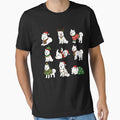 Funny American Eskimo Dog Christmas Holiday Xmas Mom Dad by rafaeltto