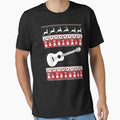 Ukulele Ugly Christmas Sweater Xmas T-Shirts by DahlerDale