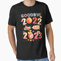 Goodbye 2022 Hello 2023 Christmas Theme New Years Eve by Mini Pandas