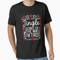 Funny Knit Christmas Tired Holiday T-Shirt by LashondaGreen89