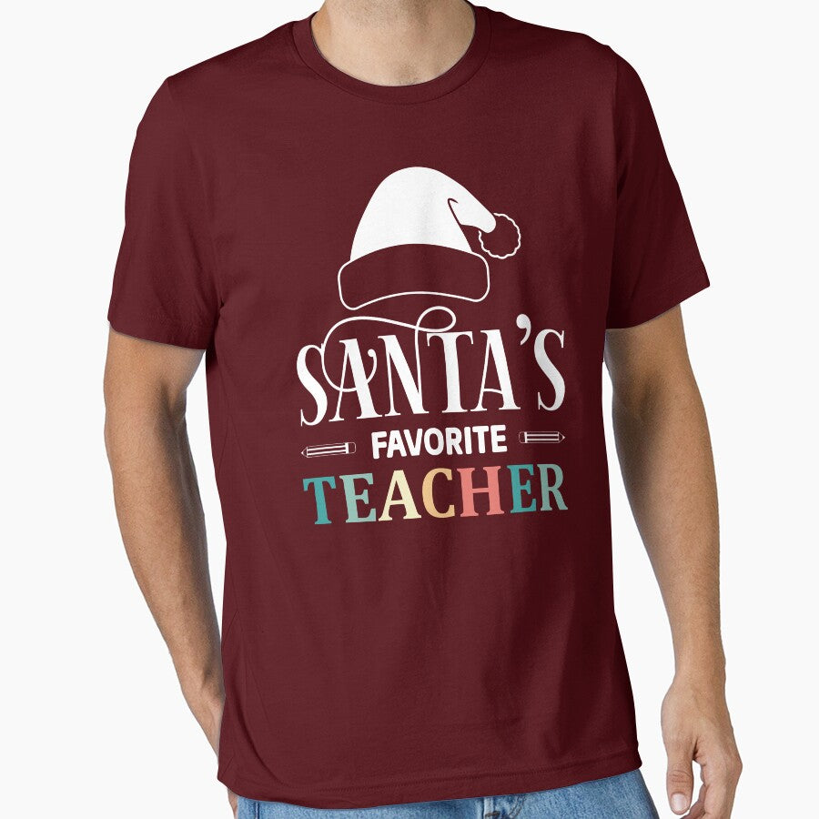 Santa's Favorite Teacher Shirt, Christmas vibes, Christmas teacher gift, holiday gift for teacher, festive teacher gift, holiday vibes, new year teacher gift, Santa teacher by Noe Mill
