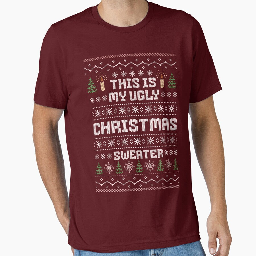 This is my ugly Christmas sweater with a candle motif. by SaraSumi