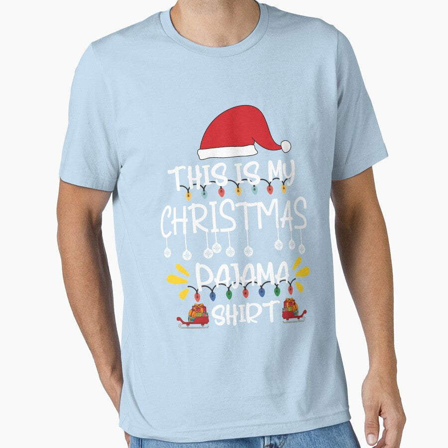 This Is My Christmas Pajama Shirt Funny Matching Family Christmas by Kaladzishop