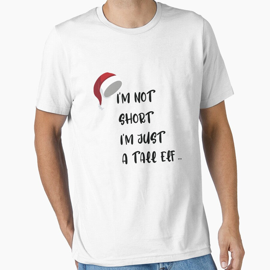 Copy of I'm not short I'm Just A Tall Elf Funny Christmas: Cute Family Gift idea for Mom, Dad & sublings by Best T-shirt design