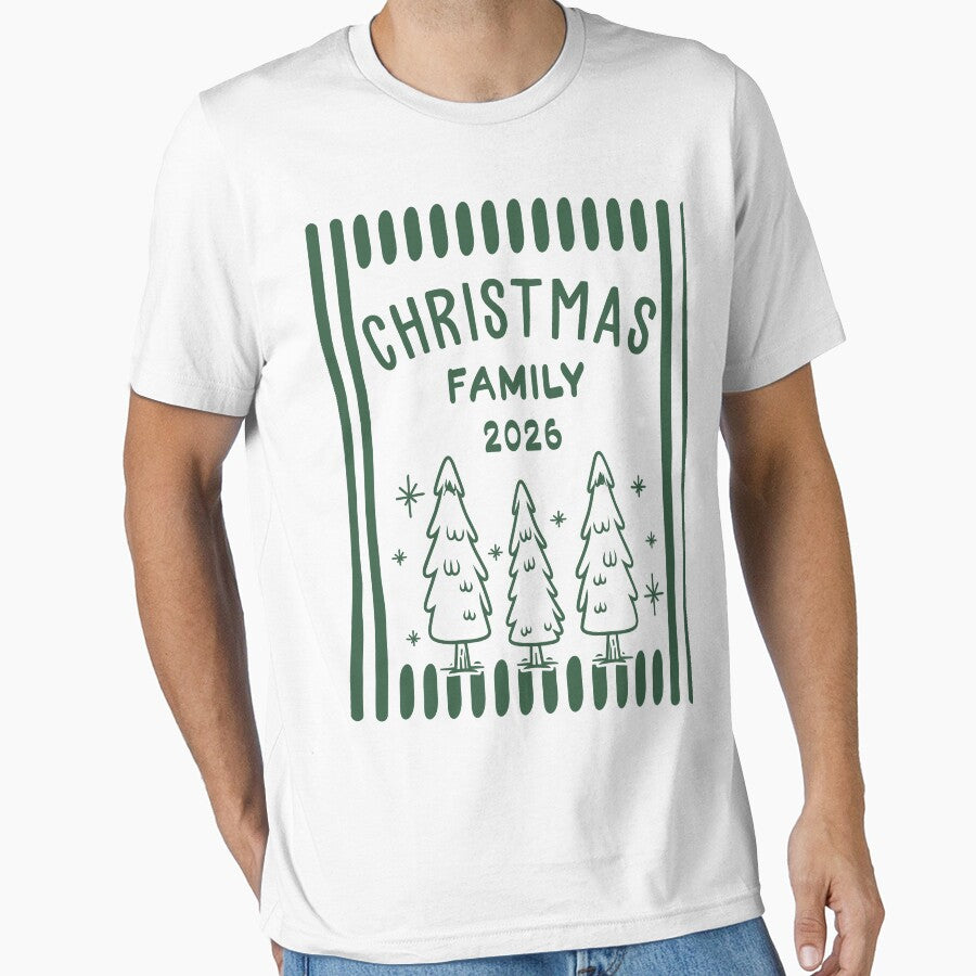 Christmas Family 2026 Shirts Matching Family Xmas Holiday Pajamas Top Tee by LessIsLoud