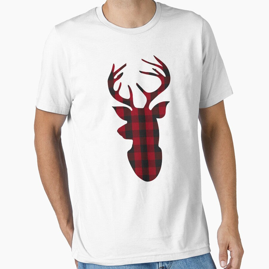 Plaid Deer Christmas Shirt, Christmas Shirt, Funny Christmas Shirt, Christmas Party Shirt by Nrlifecreations