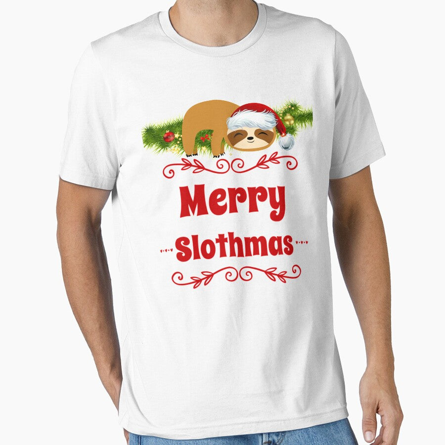 Merry Slothmas, Sloth Lover Christmas Shirt, Sloth Christmas by Mandala108