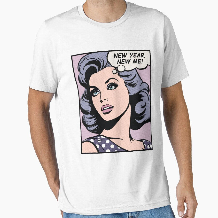 New Year, New Me! Pop art girl by PaulSDesign