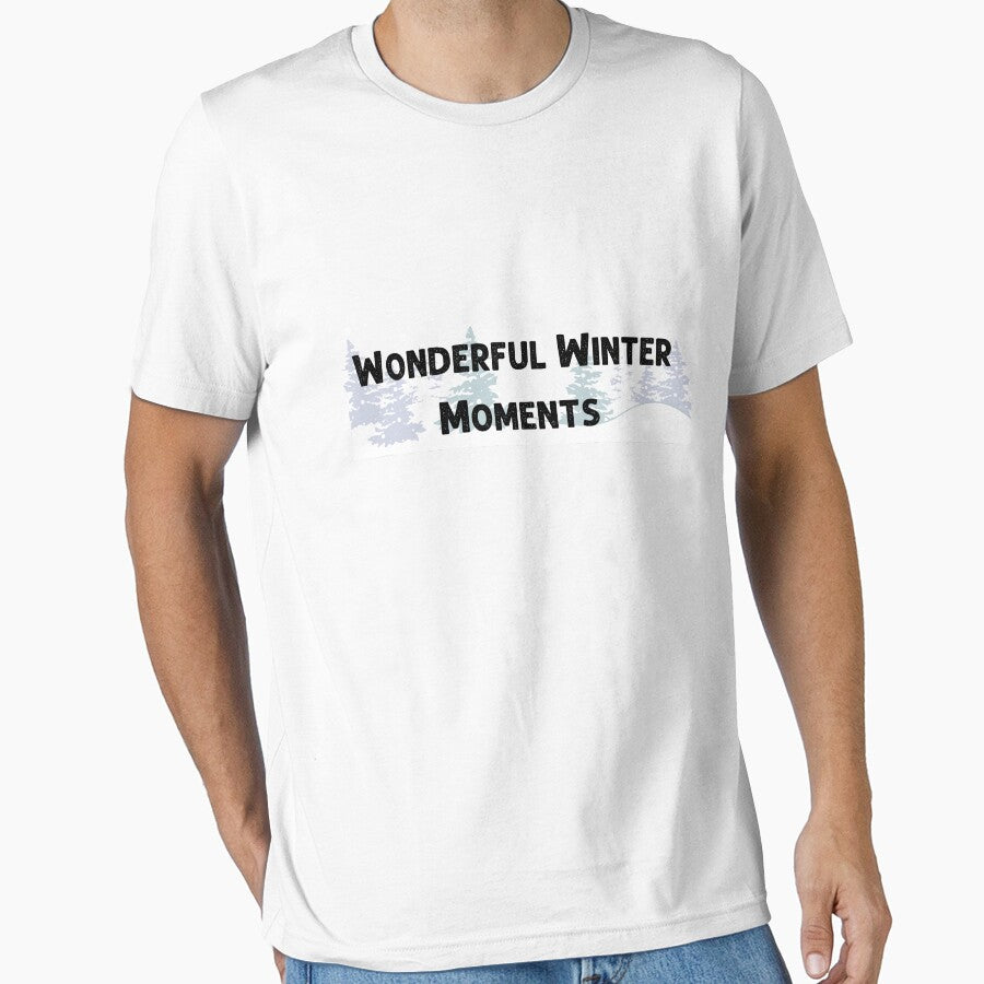 Wonderful Winter Moments - Cozy Winter Typography Design by beckabbooart