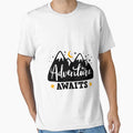 Adventure awaits Camper Adventure Nature Moutainers Lovers Graphic Very Funny Cool Novelty Design by popotamfriends