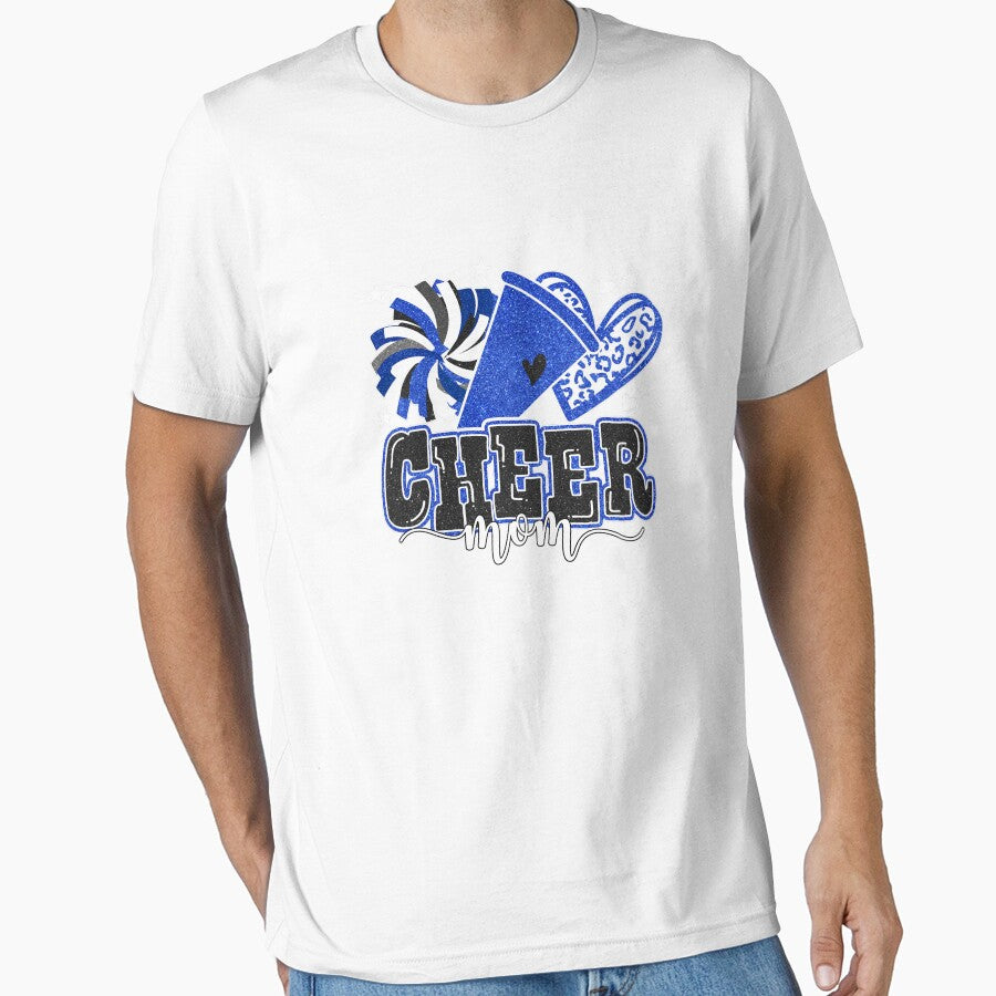 Cheer Mom Blue Cheerleader Game Day Cheer Mama Football by ArleneRowe