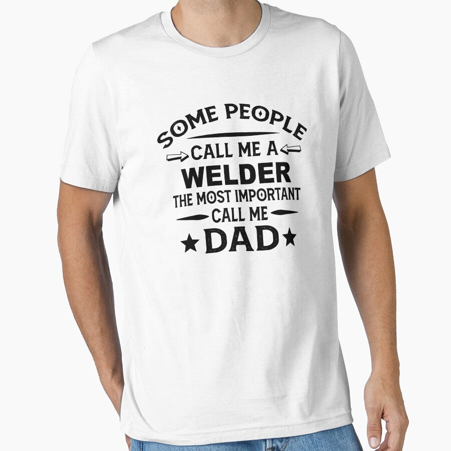 Welder Father Dad T-shirt gift for father's Day Welder Dad Father's Day, Welder Dad Hudband Christmas Gift by xlnv