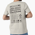 Funny Electrician Definition Label Vintage | Electrician Gift by pretty4u
