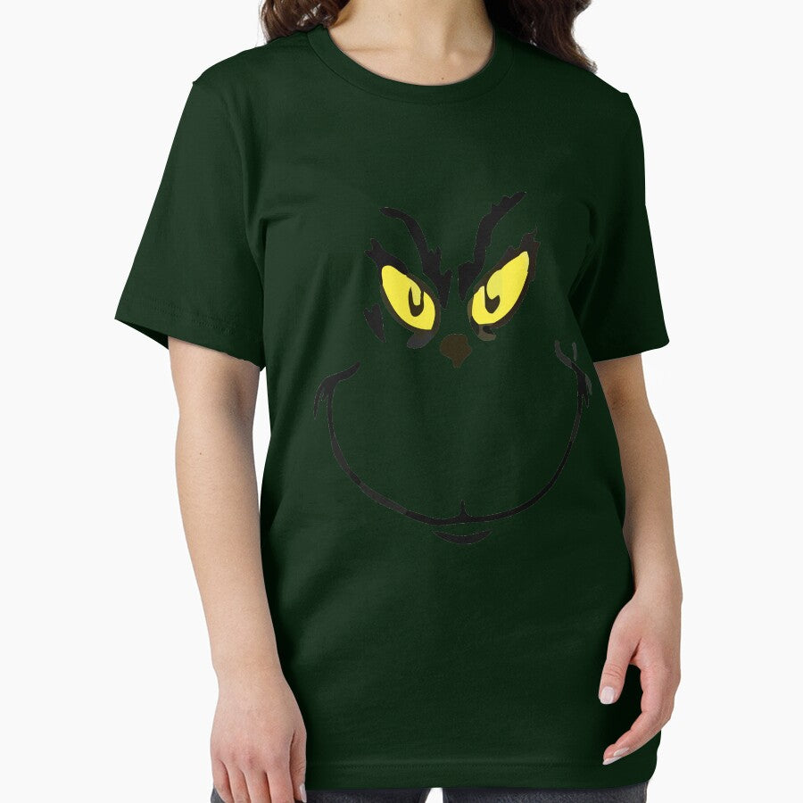 Sour Grump Resting Face Funny Holiday Christmas Tee T-Shirt by TocaLuna