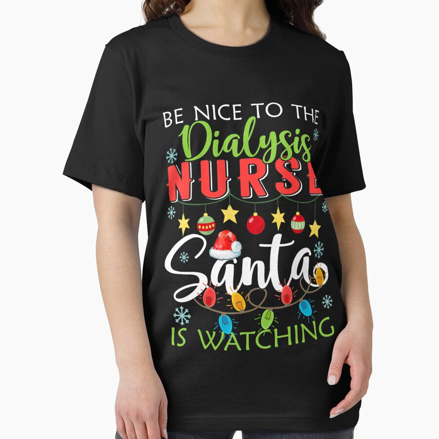 Be To Santa Christmas The Retro Nice Vintage Nurse is Nurse Classic Watching by FrankyTepper